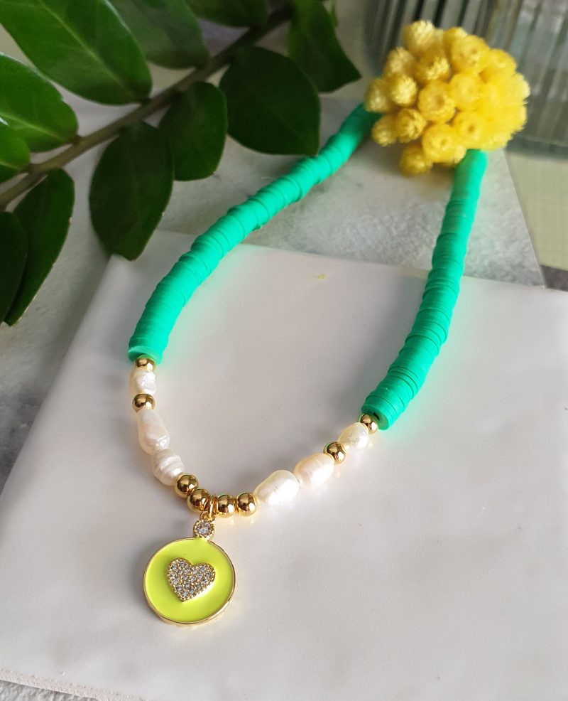 greenish necklace