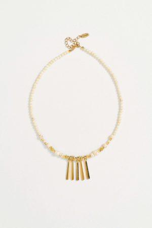 SOL λευκό κολιέ