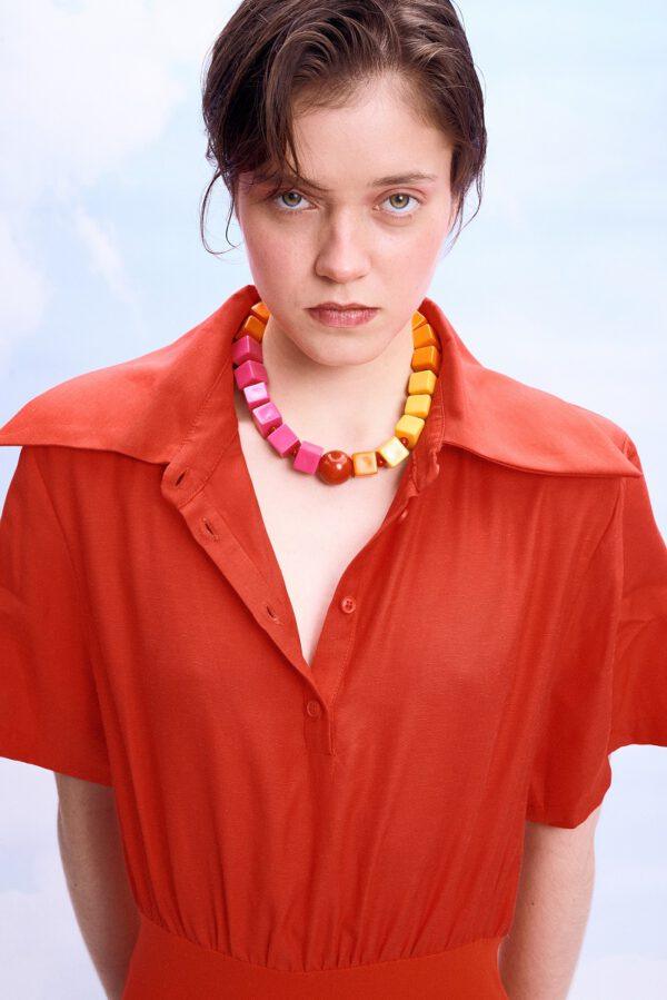 RUBY NECKLACE κολιέ D.par