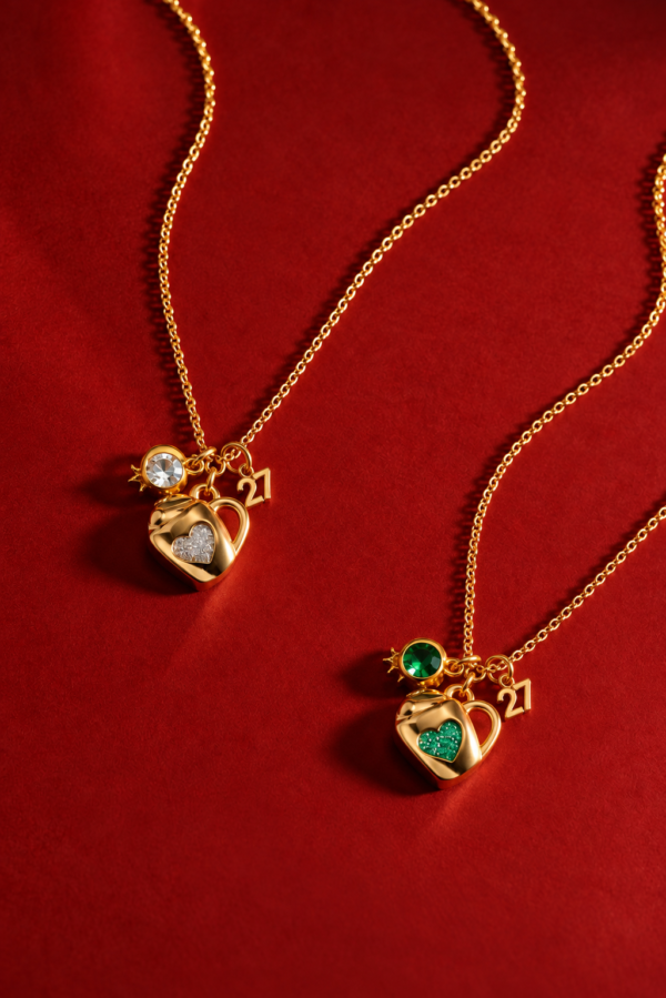 LOVE CHARM NECKLACE κολιέ D.par
